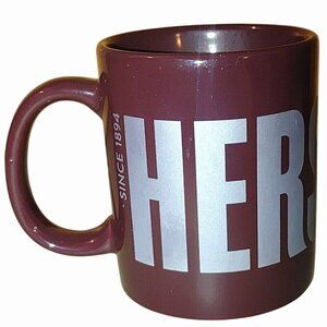Hersheys Mug Cup Beverage Brown Ceramic Porcelain Since 1894 Logo Silver 12 oz